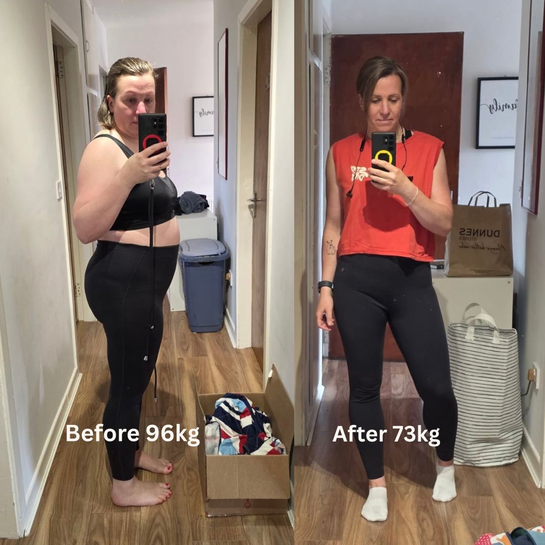 Red Modern Before and After Instagram Post 2